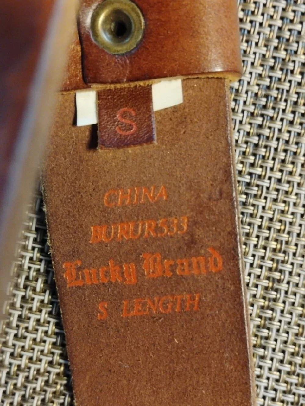 Lucky Brand Brown Leather Ring Belt
